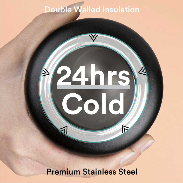 Water Bottle with Straw Lid