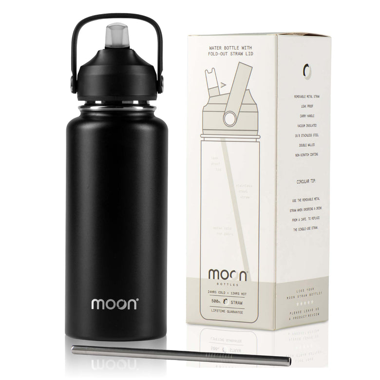 Moon Bottle 1 Litre - Insulated, Stainless Steel Water Bottles