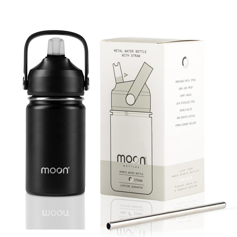 Water Bottle with Straw Lid