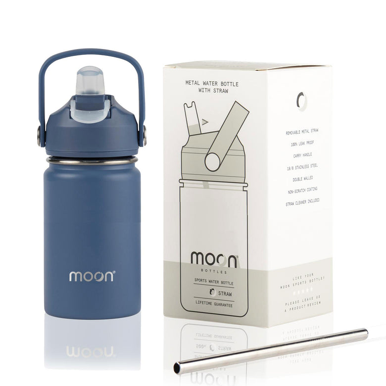 Water Bottle with Straw Lid