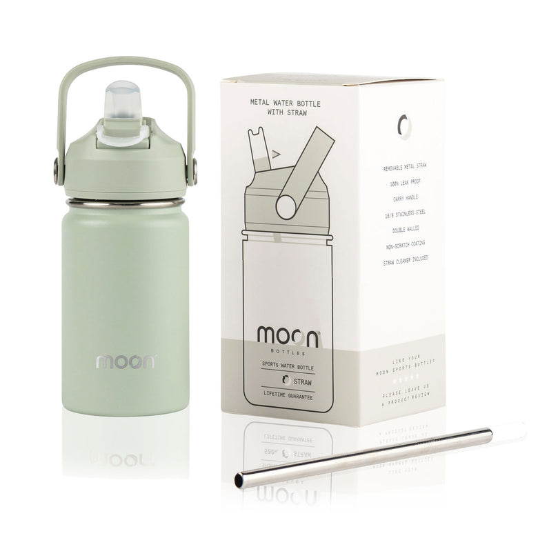 Water Bottle with Straw Lid