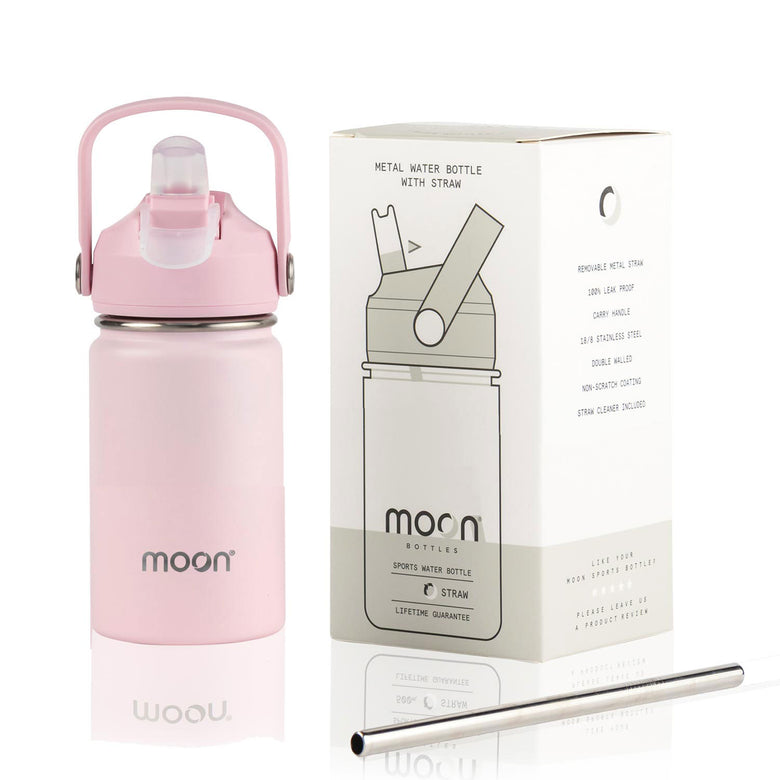 Water Bottle with Straw Lid
