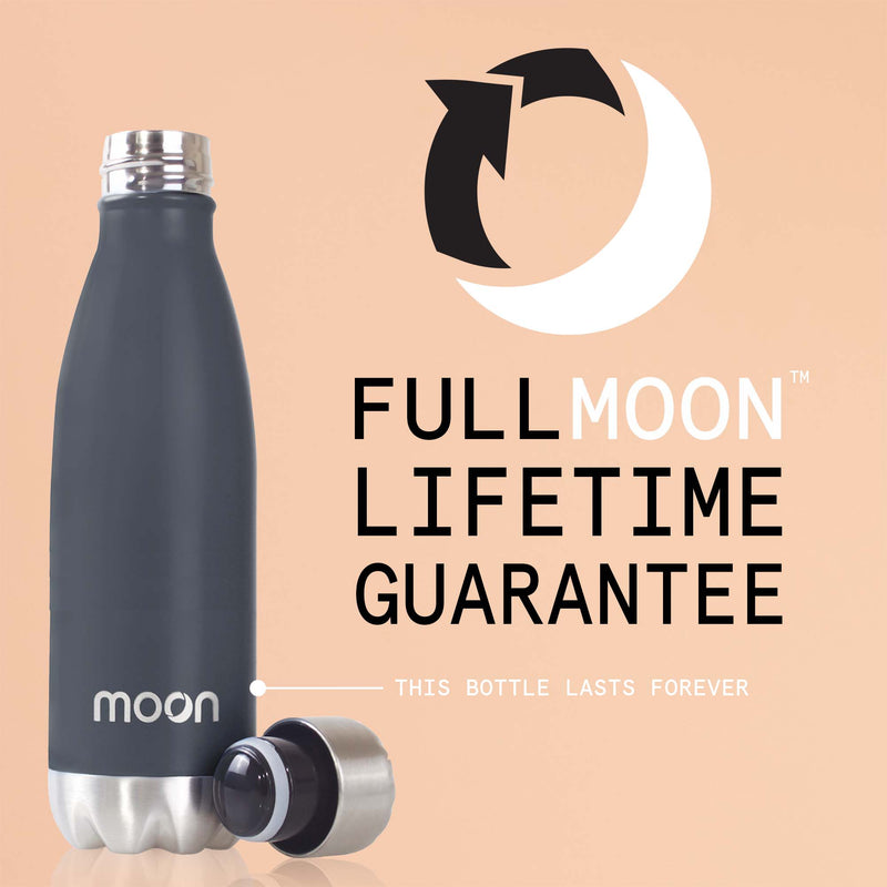 Moon Bottle 1 Litre - Insulated, Stainless Steel Water Bottles