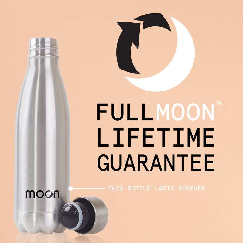 Moon Bottle 1 Litre - Insulated, Stainless Steel Water Bottles