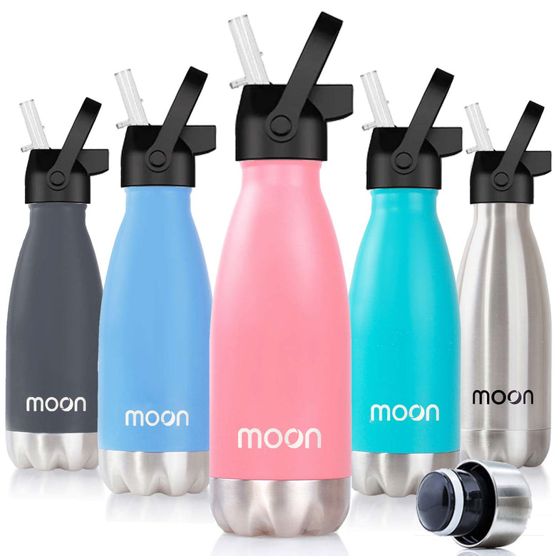 Water Bottle with Straw Lid