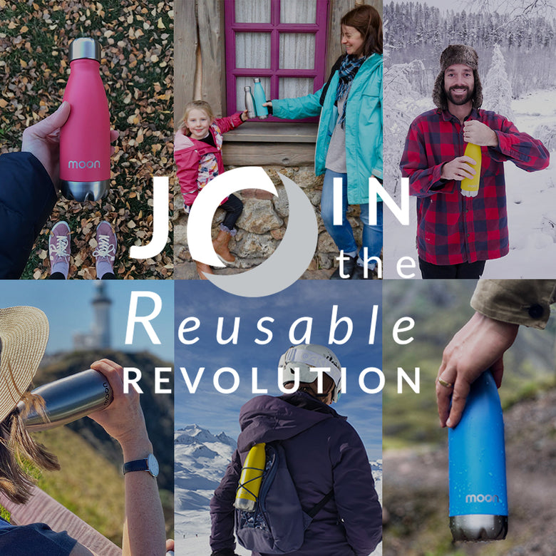 Moon Bottle 750ml - Insulated, Stainless Steel Water Bottles