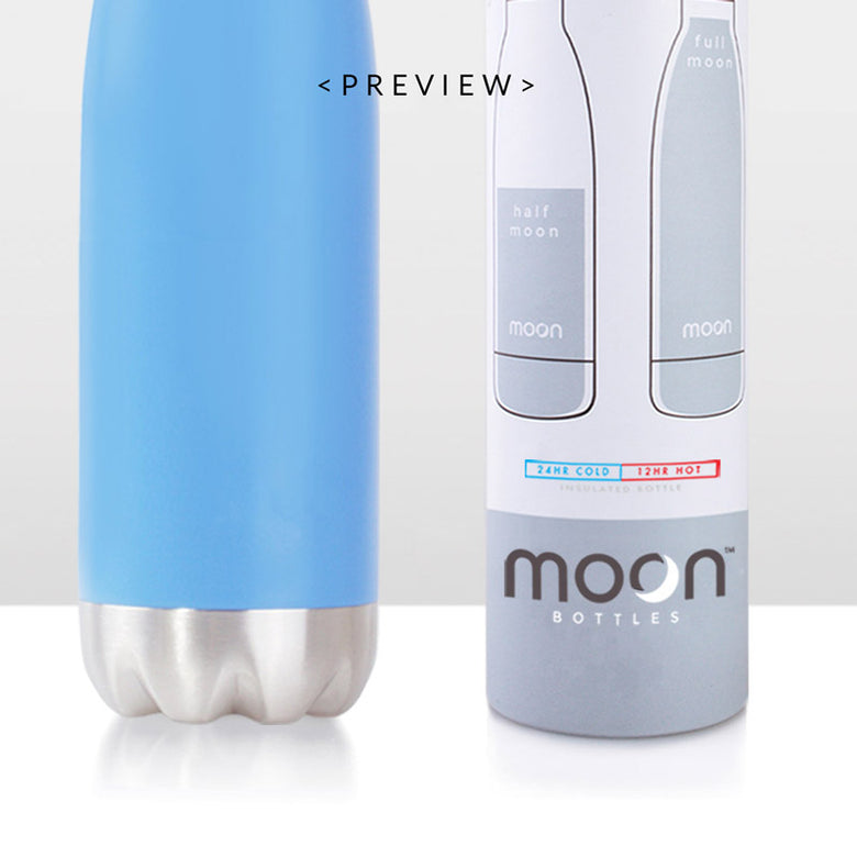 Moon Bottle 1 Litre - Insulated, Stainless Steel Water Bottles