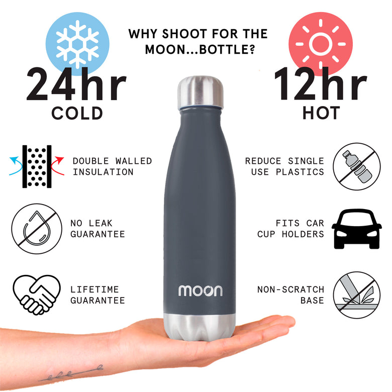 Moon Bottles - Insulated, Stainless Steel Water Bottles