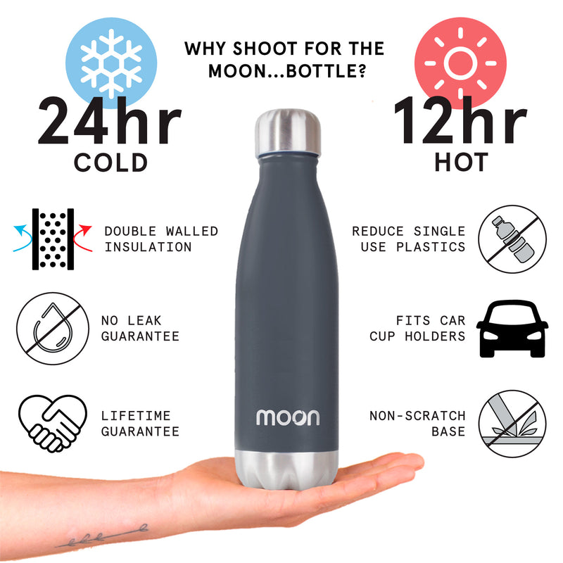 Litre Insulated Stainless Steel Water Bottle Moon Bottles