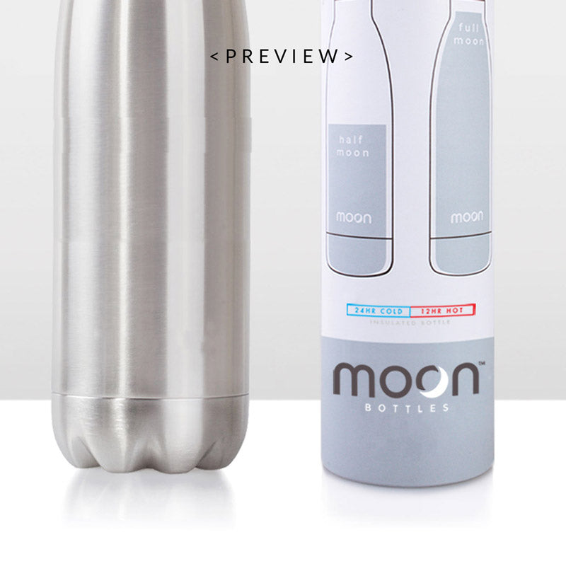 Moon Bottle 1 Litre - Insulated, Stainless Steel Water Bottles